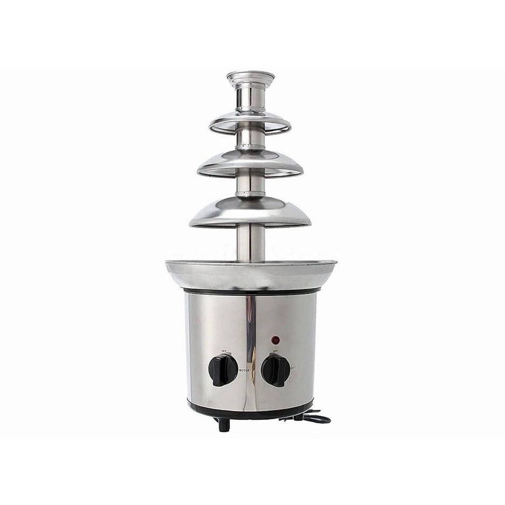 Chocolate Fountain Machine,4 Tier Stainless Luxury Cater Cheese Cascading Fondue